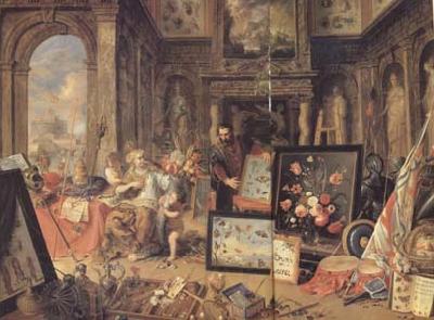 Jan Van Kessel Europe (centre panel) (mk14) Norge oil painting art